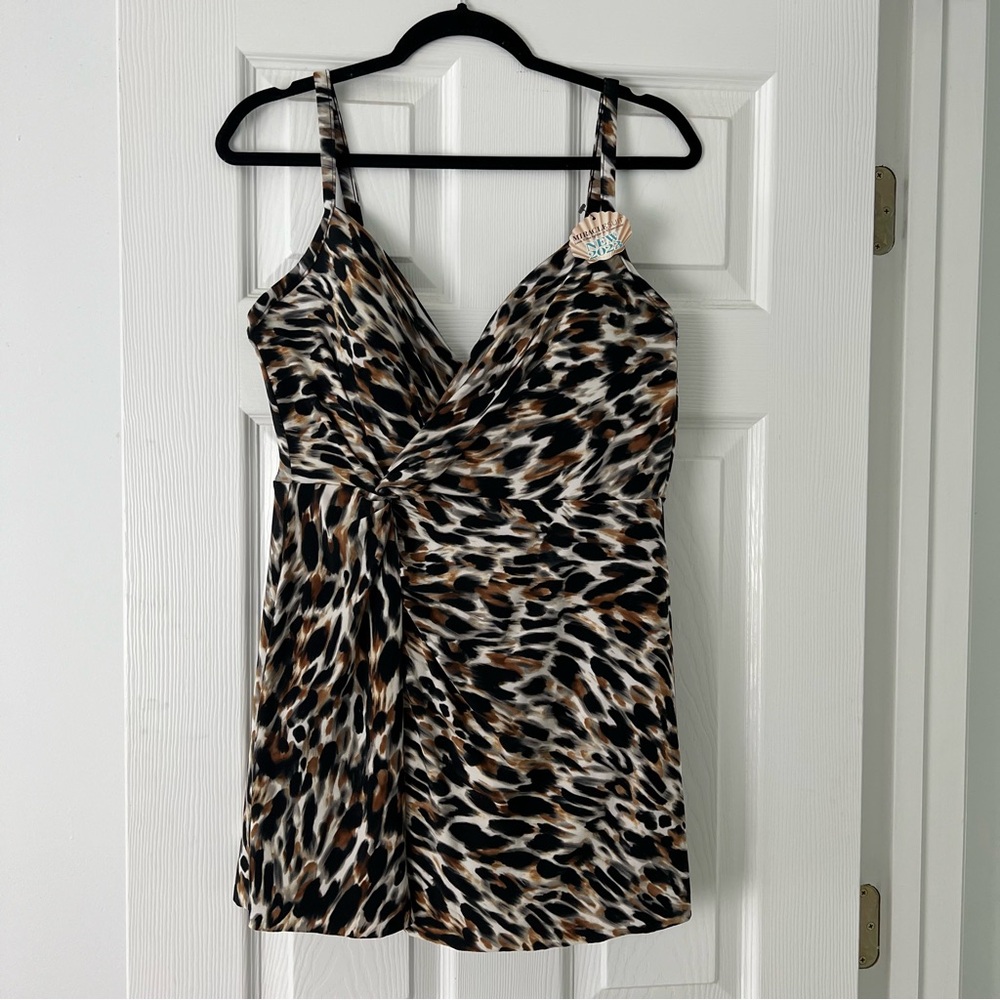 Miraclesuit Leopard Print One Piece Swimsuit